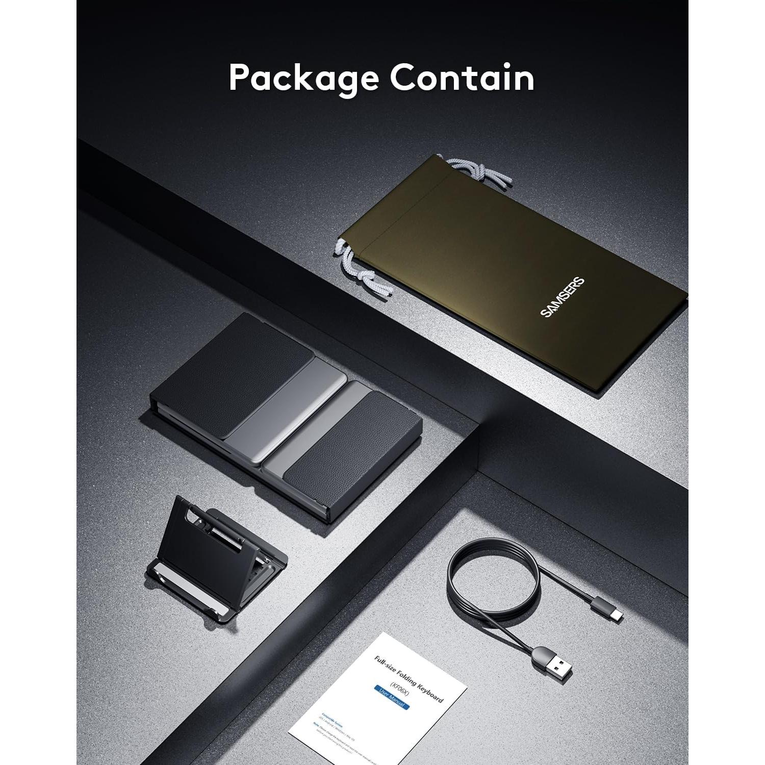 Teclado Bluetooth Plegable Samsers con Retroiluminación