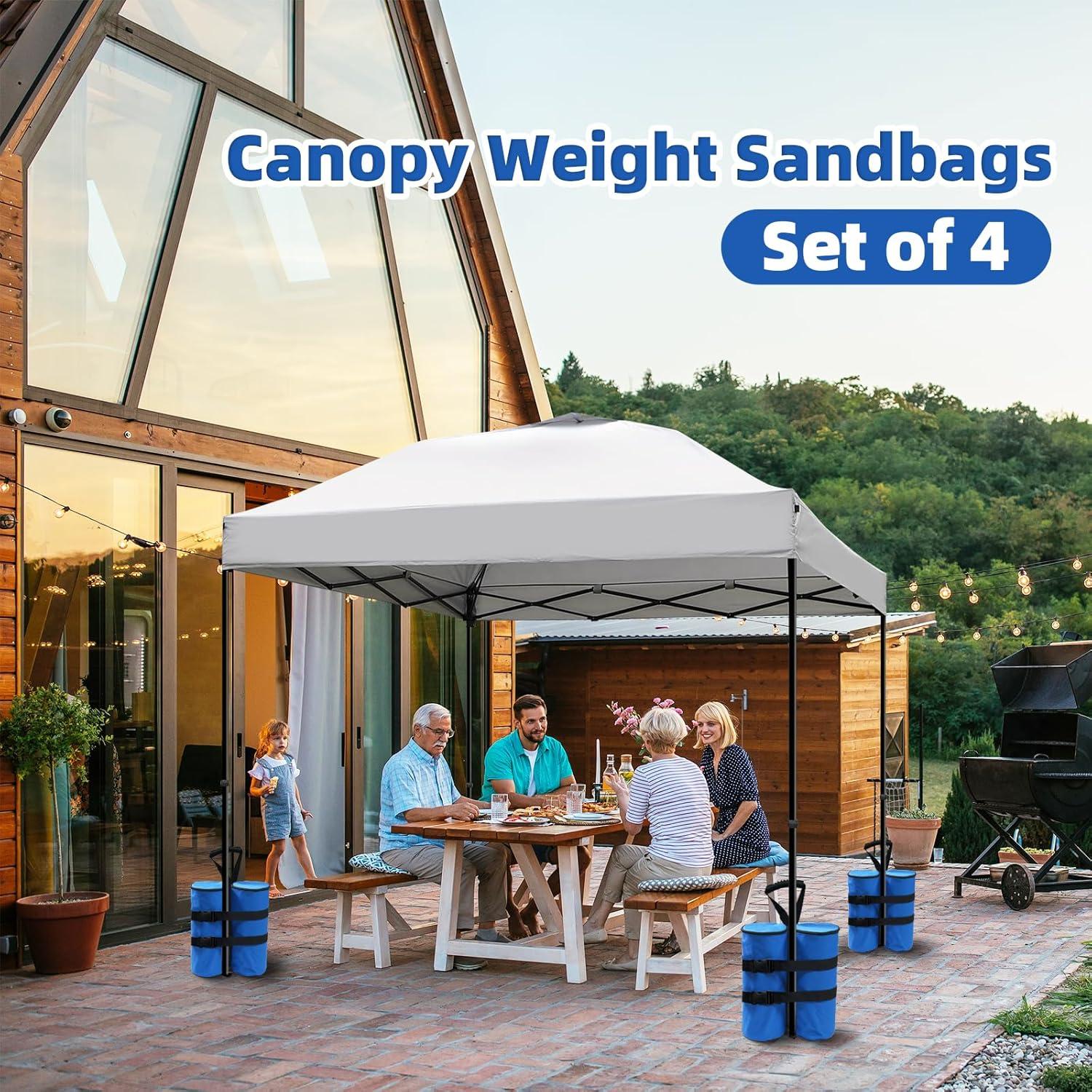 Juego de 4 Bolsas de Arena Kitwing 27 kg para Carpa Azul