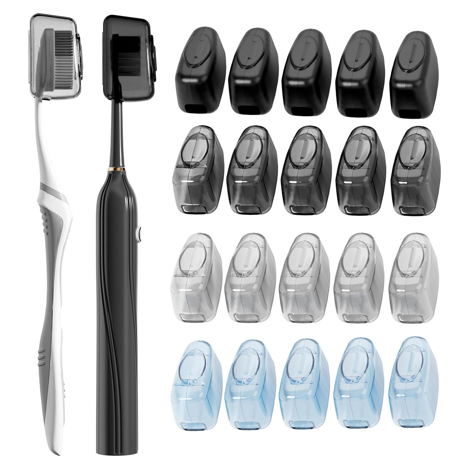 Cubiertas para Cepillos de Dientes Muslish 20 Piezas - Gris