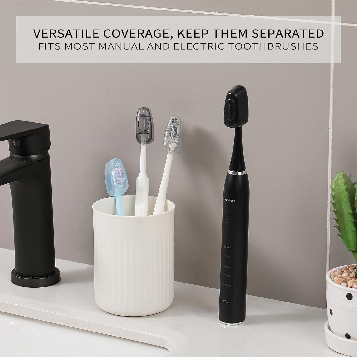 Cubiertas para Cepillos de Dientes Muslish 20 Piezas - Gris