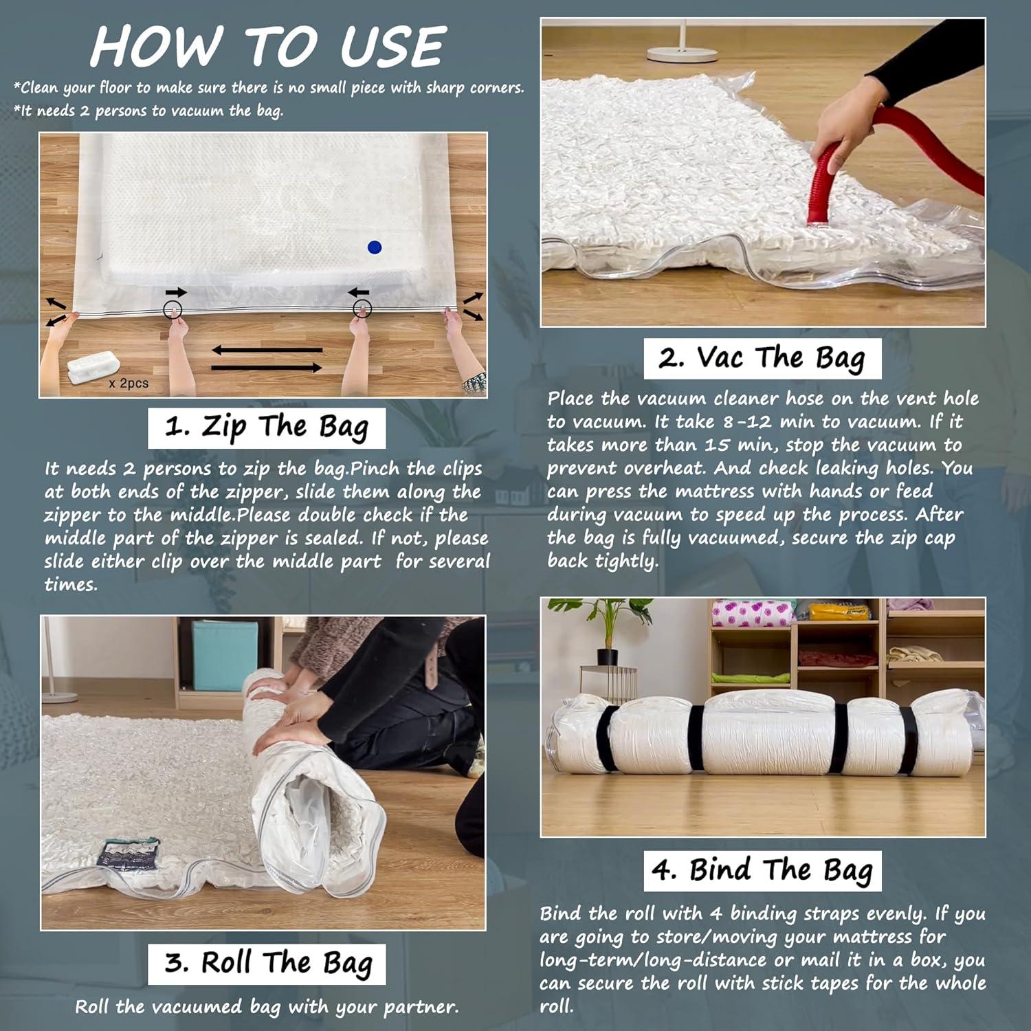 Bolsa de Almacenamiento al Vacío Meersburg para Colchón Reina