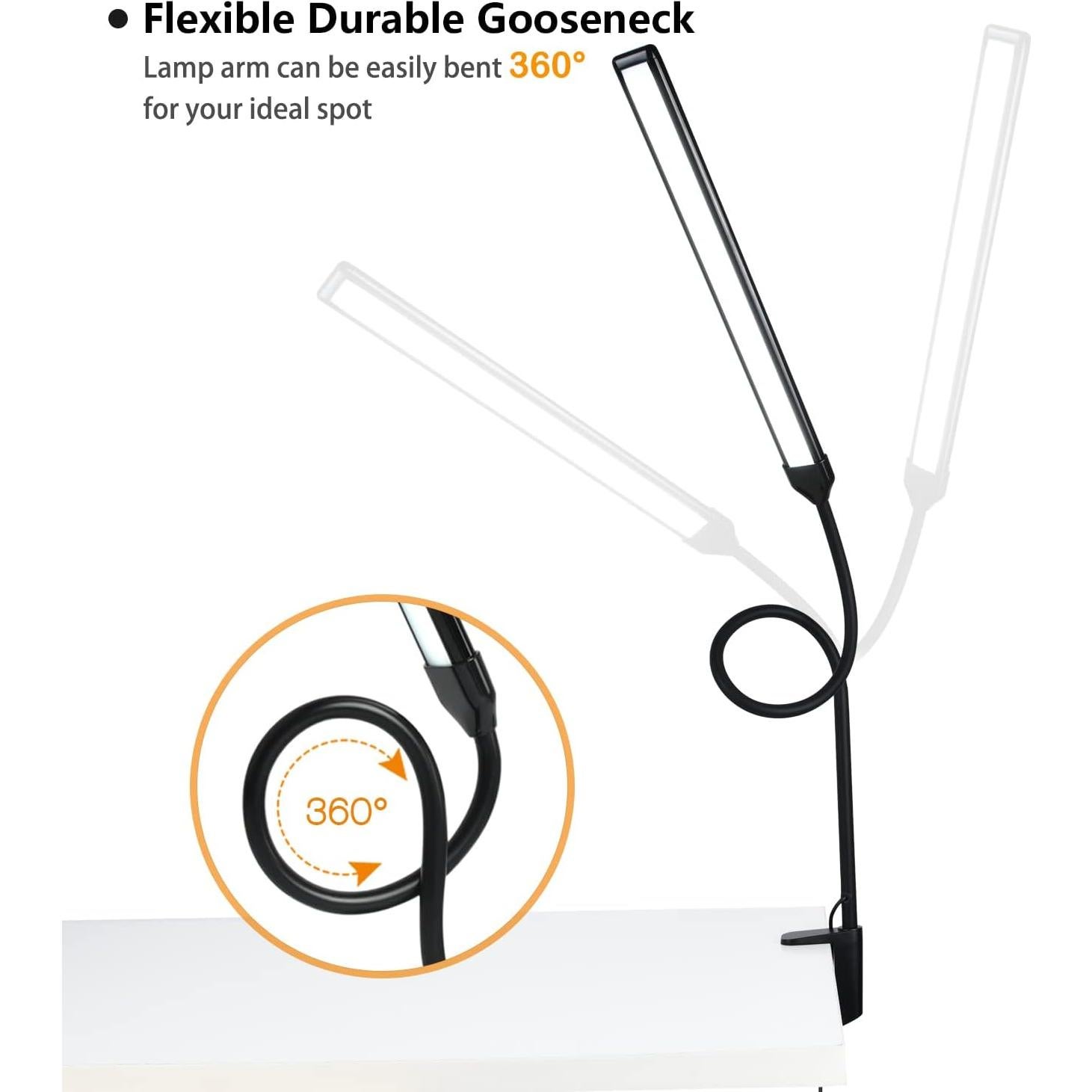 Lámpara de Escritorio LED CeSunlight G02, 11W, 3 Modos, 10 Niveles