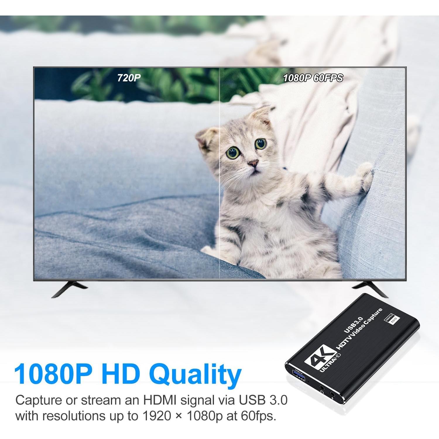 Tarjeta de Captura de Video 4K Dobestyou V316 HDMI USB 3.0