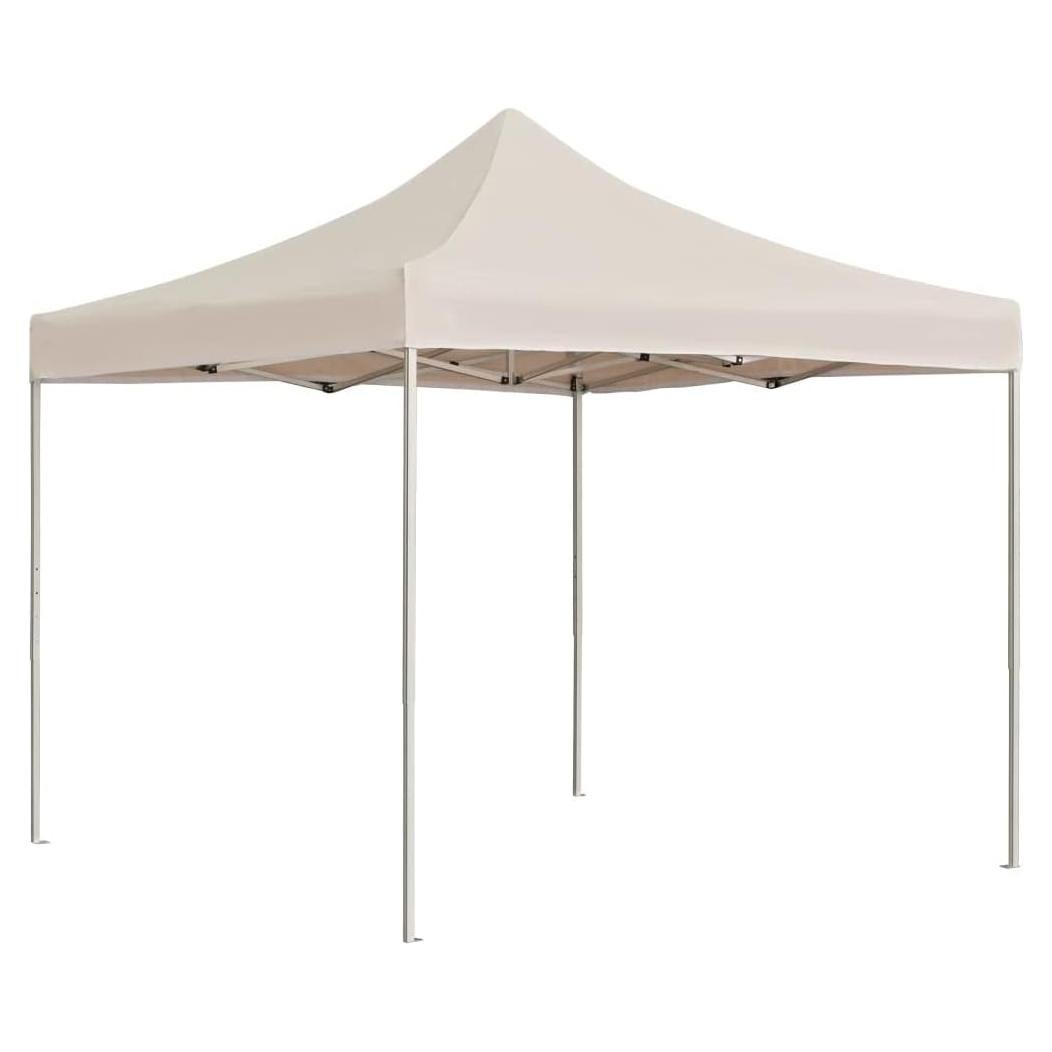 Carpa Plegable Profesional ZQQLVOO 290x290 cm Crema