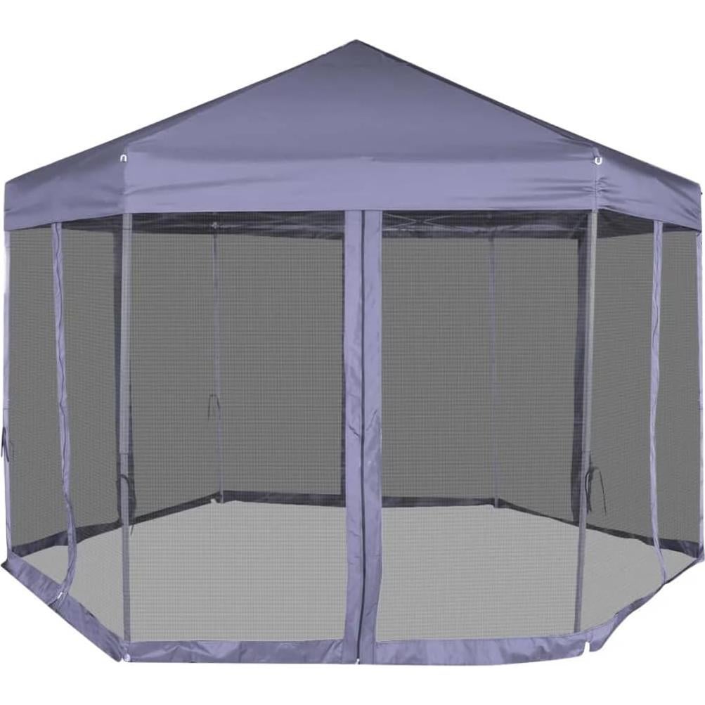 Toldo Gazebo Plegable ZQQLVOO 3.6x3.1m Azul Oscuro