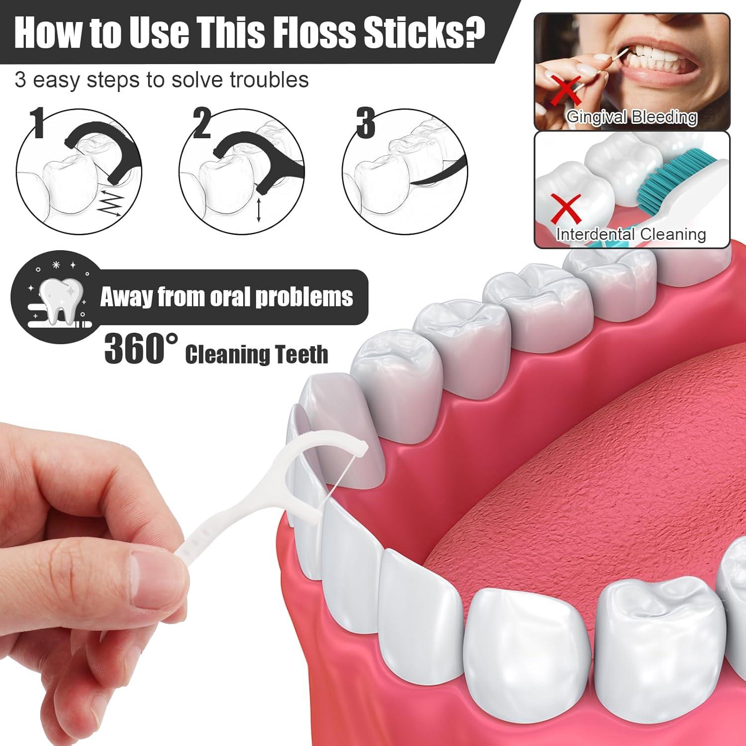 Palillos de Hilo Dental HOFASON 500 Unidades Higiénicos