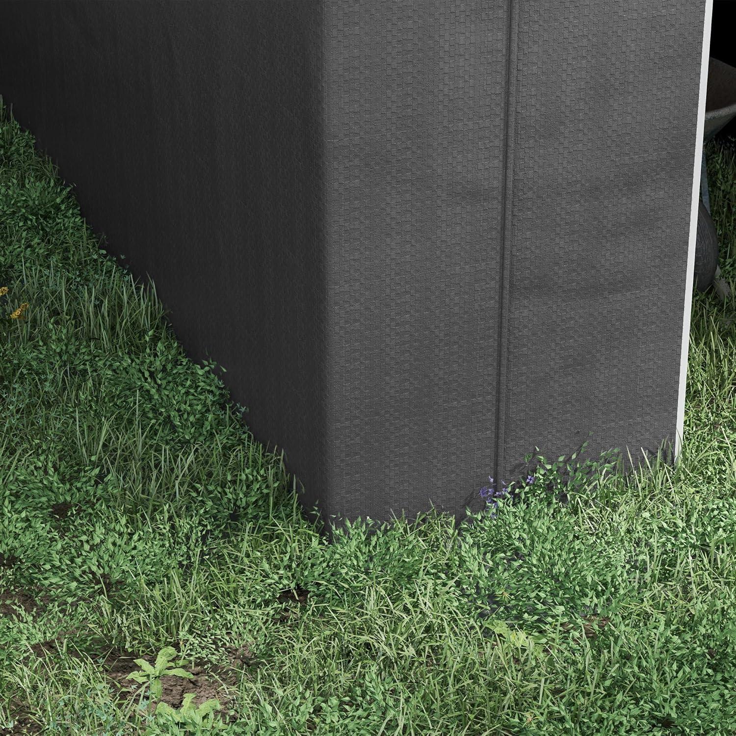 Carpa de Almacenamiento Outsunny 2.39x1.80m Impermeable Gris