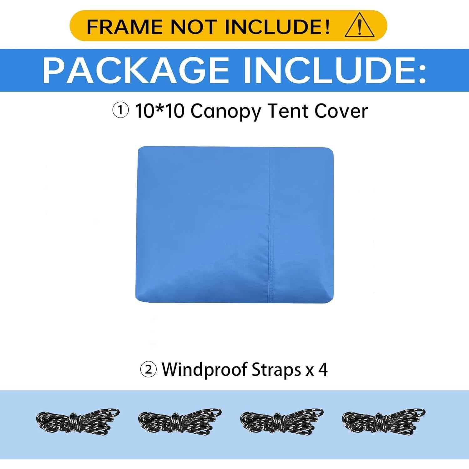 Cubierta de Techo Impermeable GOTRUTH 10x10 Pies Azul