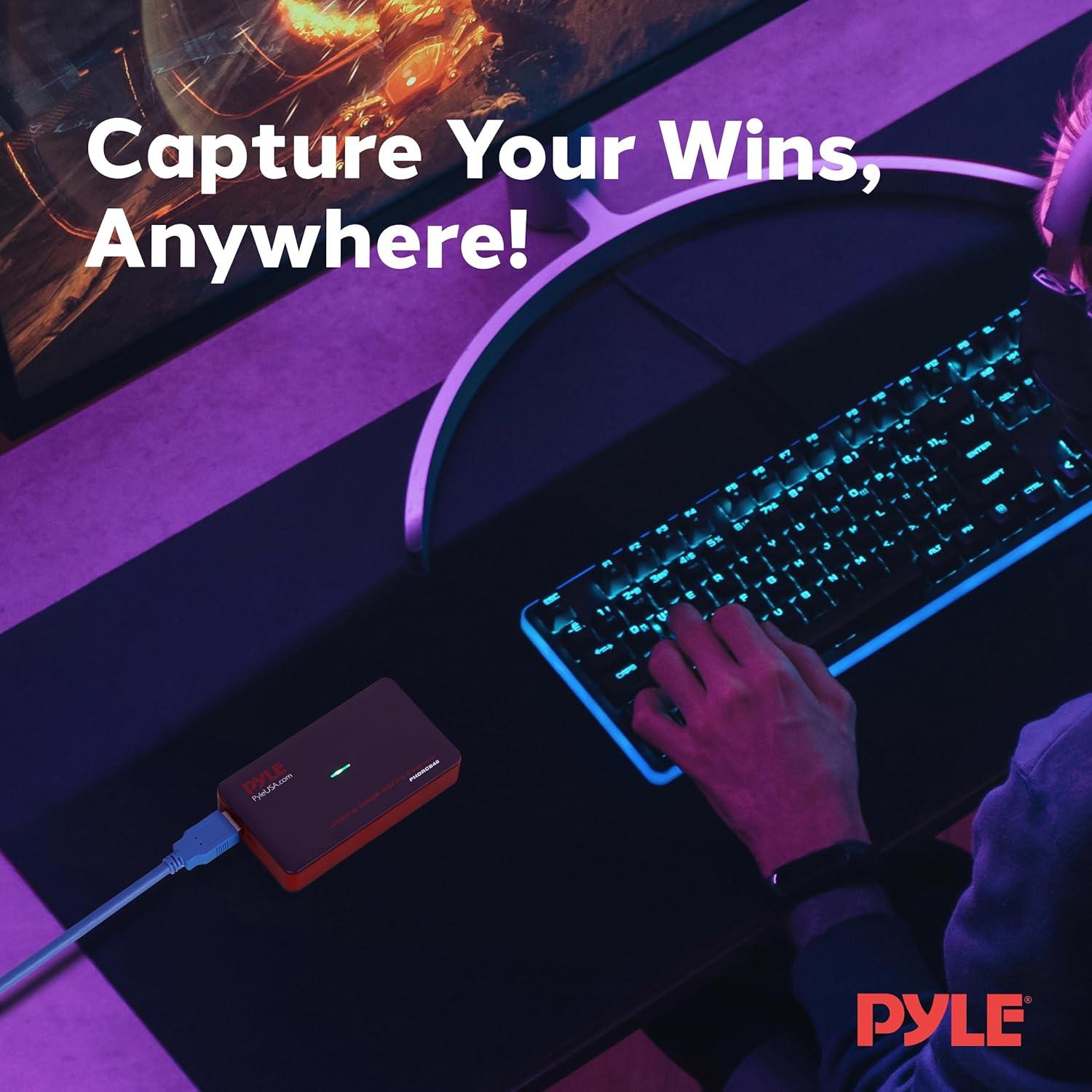 Capturador de Video Pyle PHDRCB48 HDMI 1080p USB 3.0