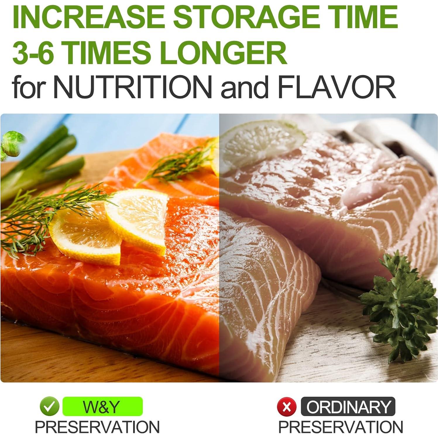 Bolsas de Sellado al Vacío W&Y 100 Unidades 15x25 cm Sin BPA