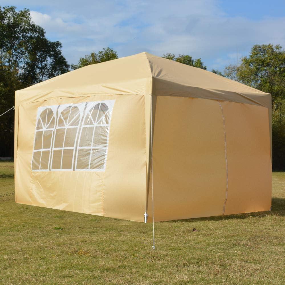 Carpa Plegable Hikarinowa 3x3m Impermeable Verde para Eventos