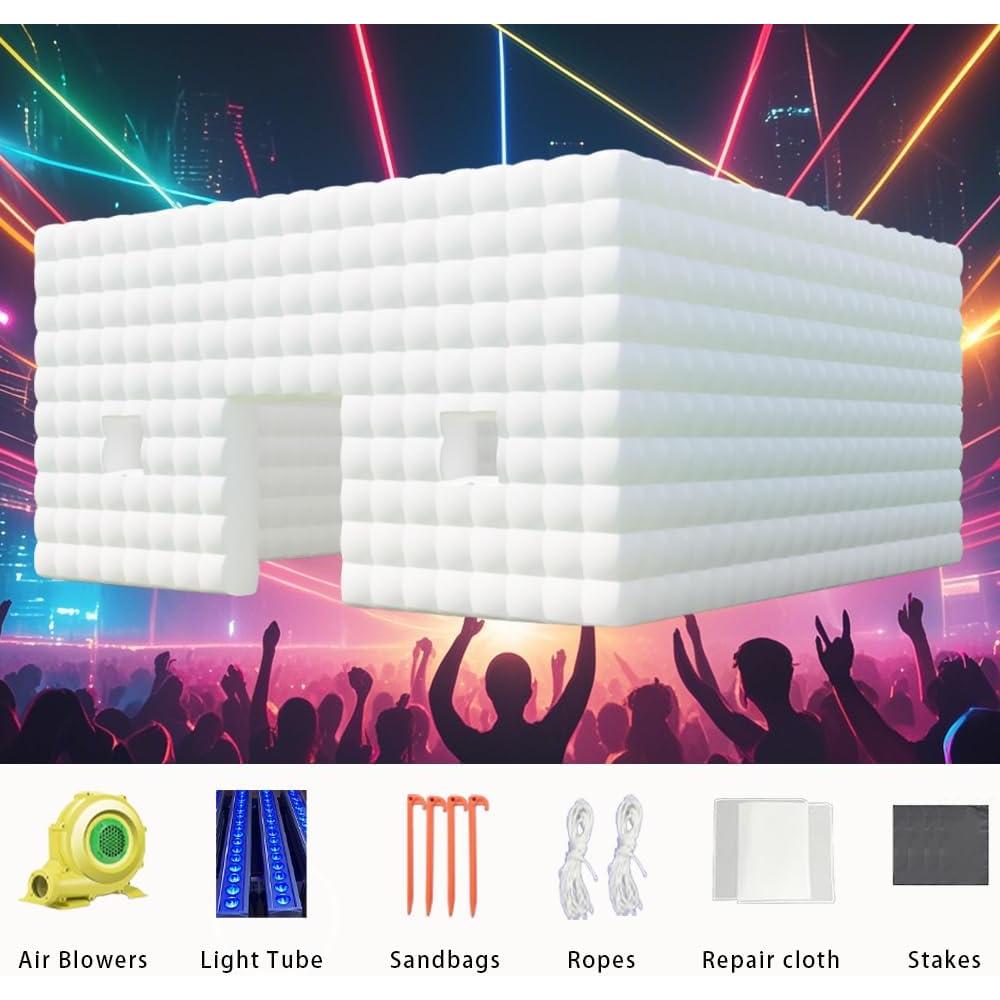 Carpa Inflable de Discoteca 6x6m Younghome Resistente 950W