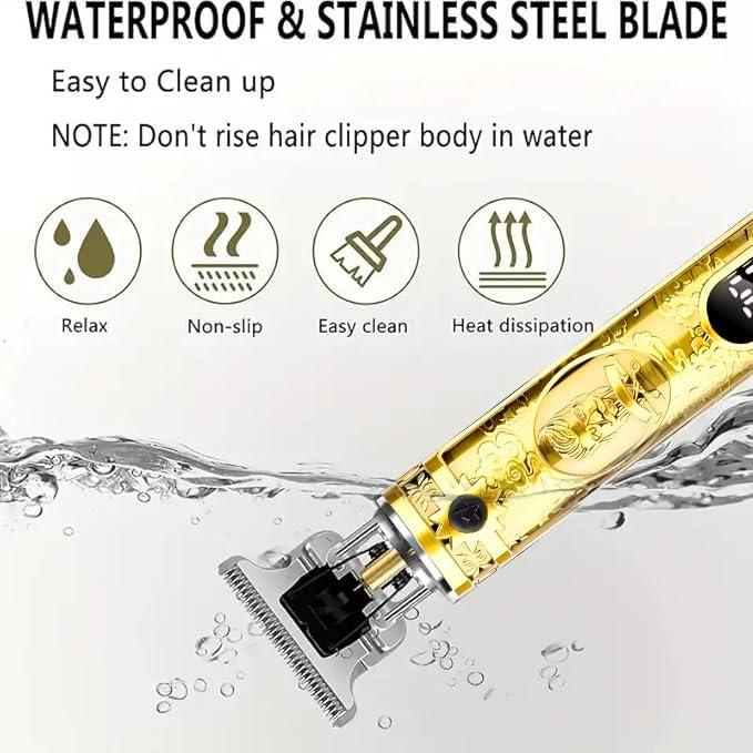 Recortadora de Barba Zlickro ZCK-002 con Pantalla LCD