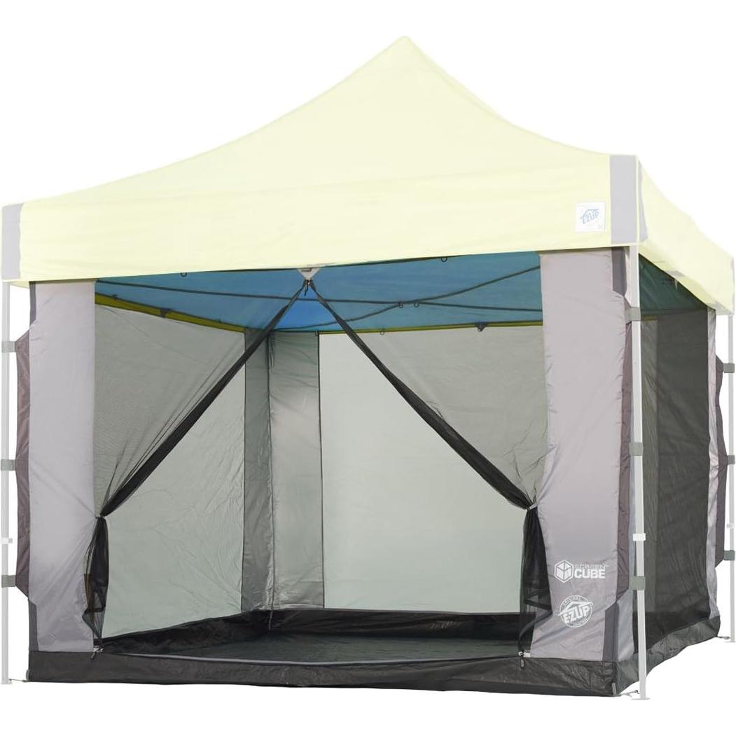 Carpa E-Z UP Screen Cube 6 para Canopy 10'x10' + 4 Pesas