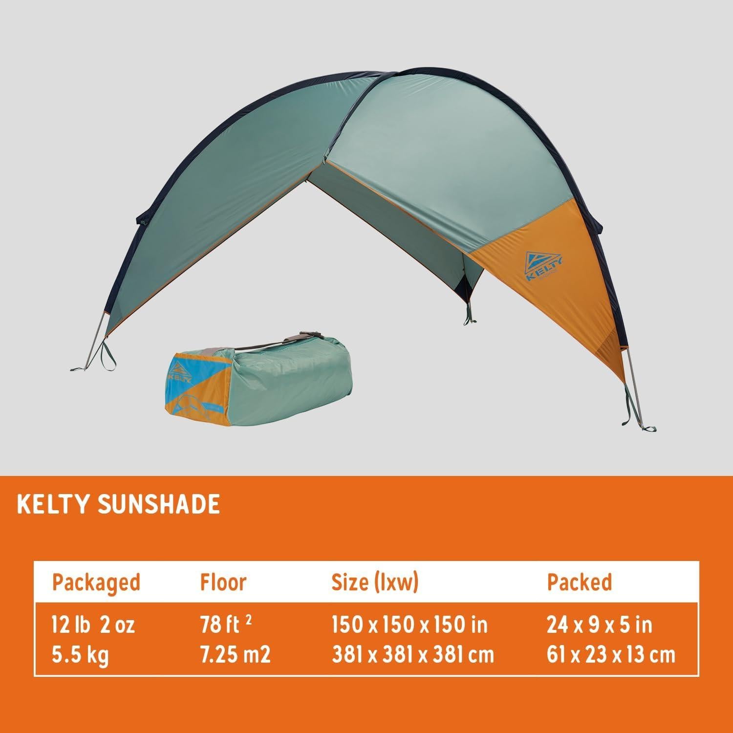 Refugio portátil Kelty Sunshade 2024, 7.25 m², UV y viento