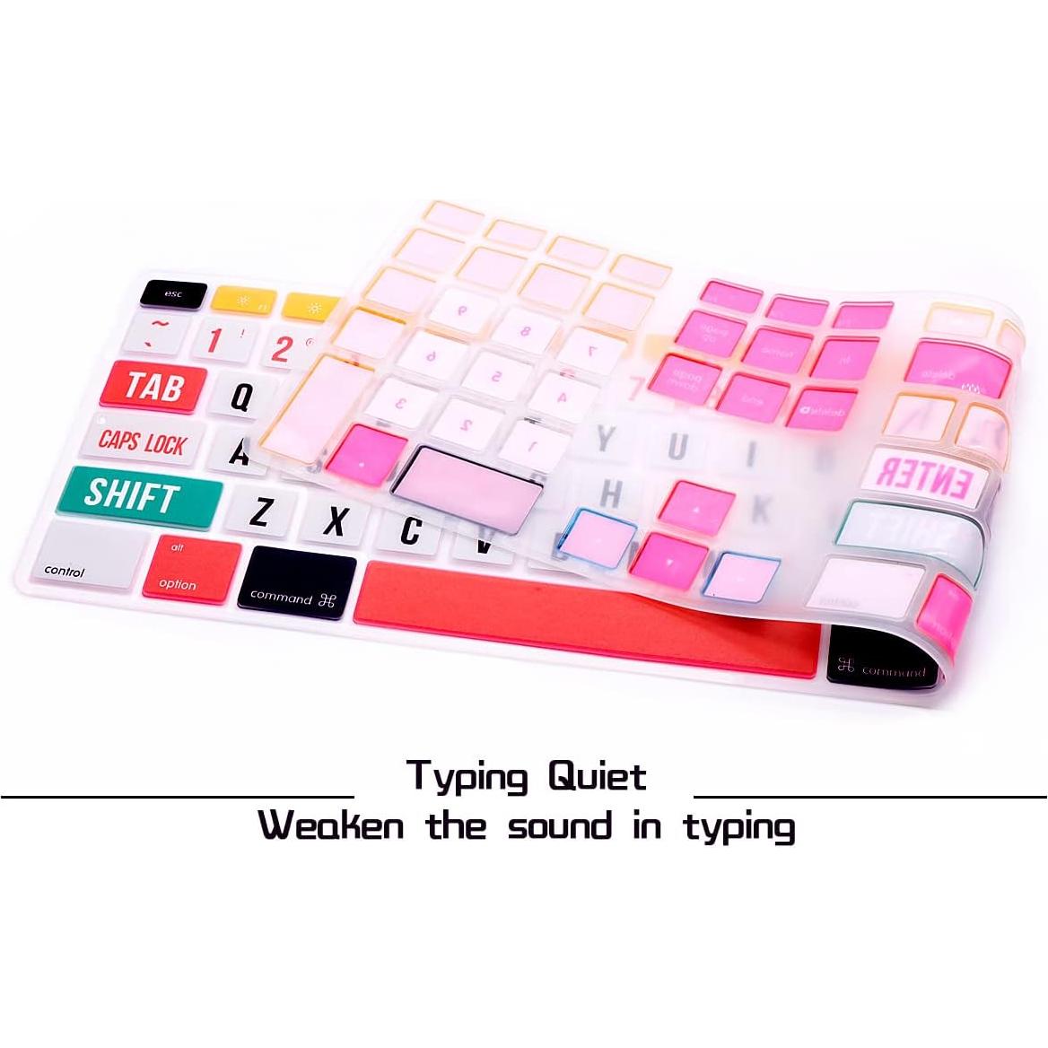 Cubierta de Teclado Silicona HRH A1843 Diseño EE.UU.