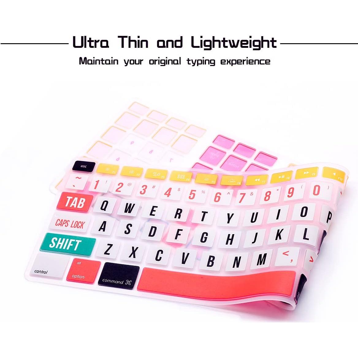 Cubierta de Teclado Silicona HRH A1843 Diseño EE.UU.