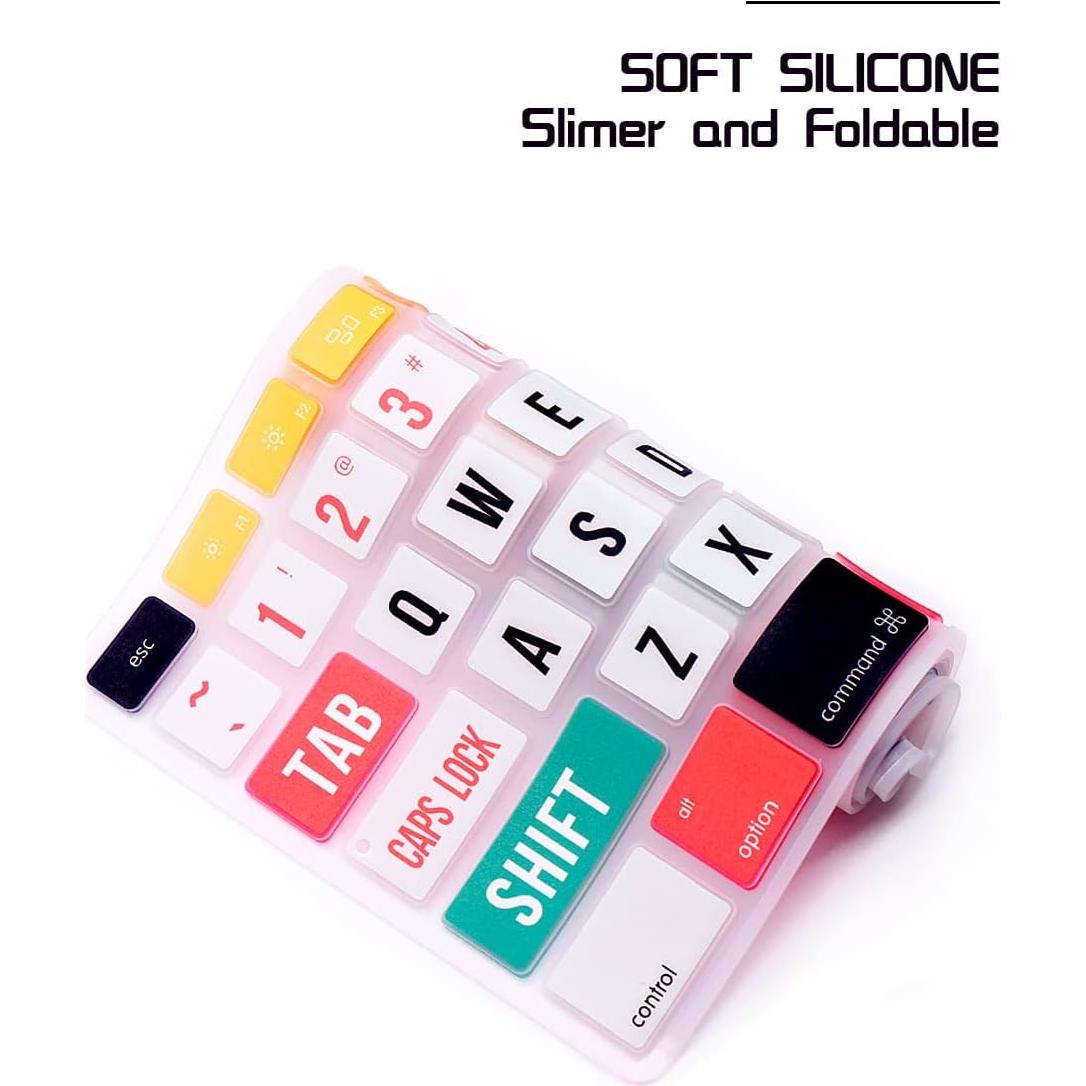 Cubierta de Teclado Silicona HRH A1843 Diseño EE.UU.