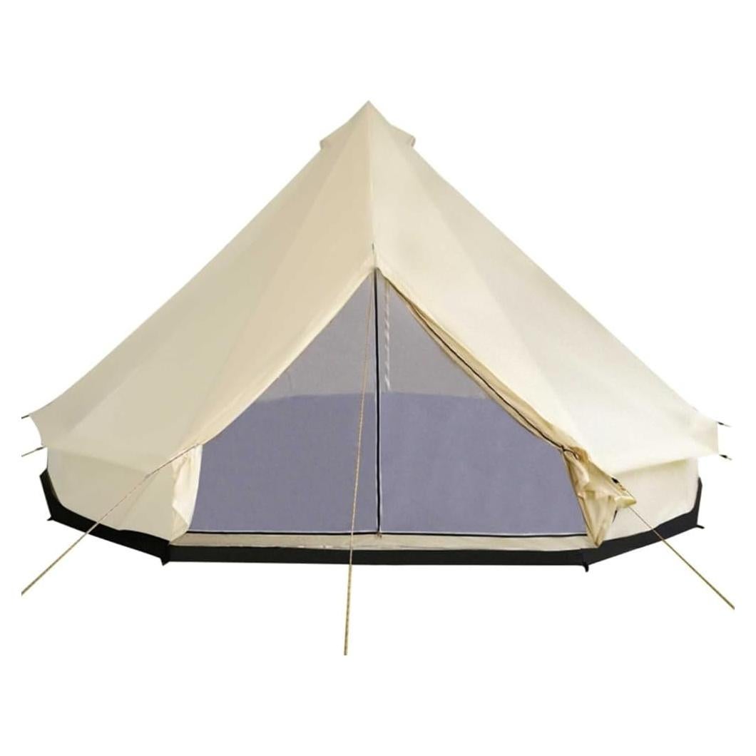 16.5x16.5x10 ft Camping Gazebo Tent, 6 Sided Outdoor Canopy for 10 Person, Waterproof Canopy for Vendor Events/Patio/Outdoor