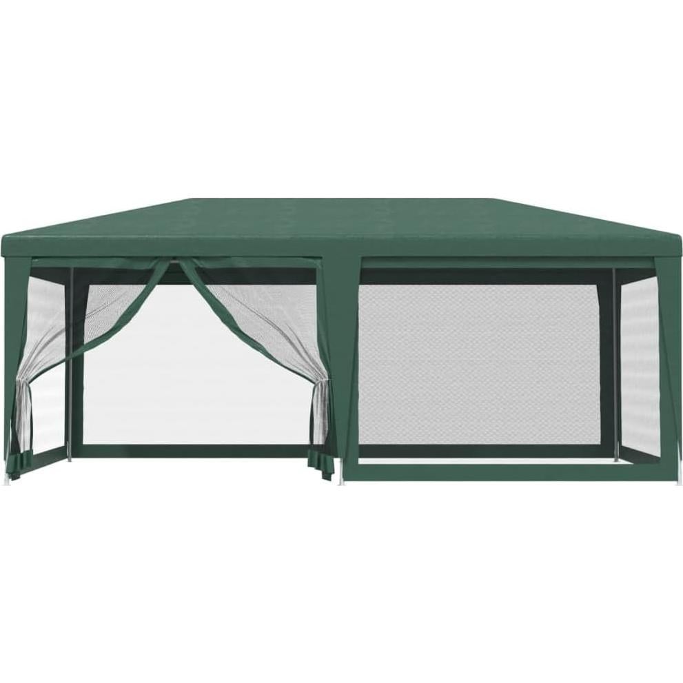 Party Tent with 6 Mesh Sidewalls Green 19.7'x13.1' HDPE,>>> Outdoor Party Tent: Durable Sun and Rain Shelter for Events Outdoor Canopies, Outdoor Gazebos