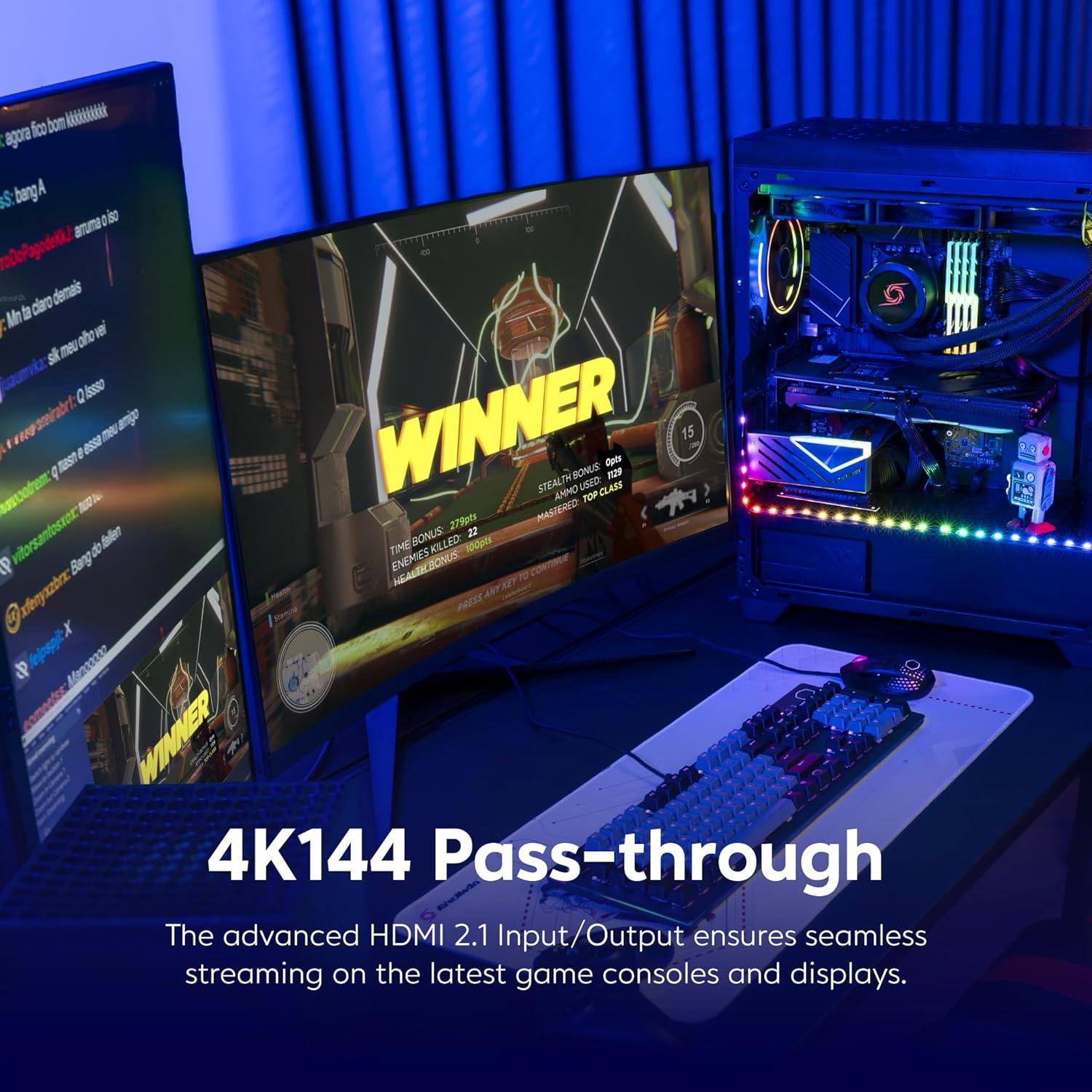 AVerMedia HDMI 2.1 Internal PCIe Capture Card for Streaming and Recording 4K60 with Ultra-Low Latency on PS5, PS4 Pro, Xbox Series X/S, Xbox One X, Switch Games - GC575 Live Gamer 4K 2.1