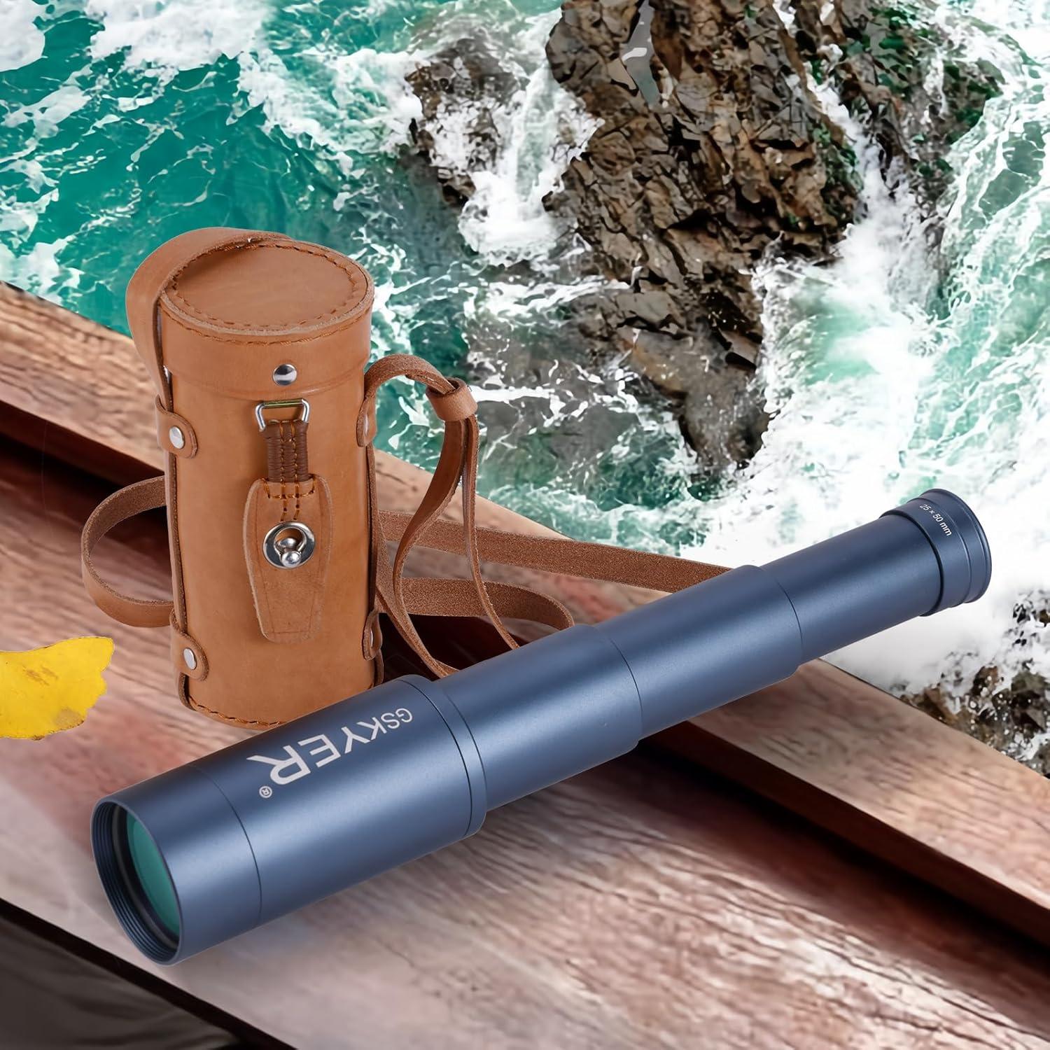 Telescopio Monocular Gskyer 25x50 HD Compacto para Aventura