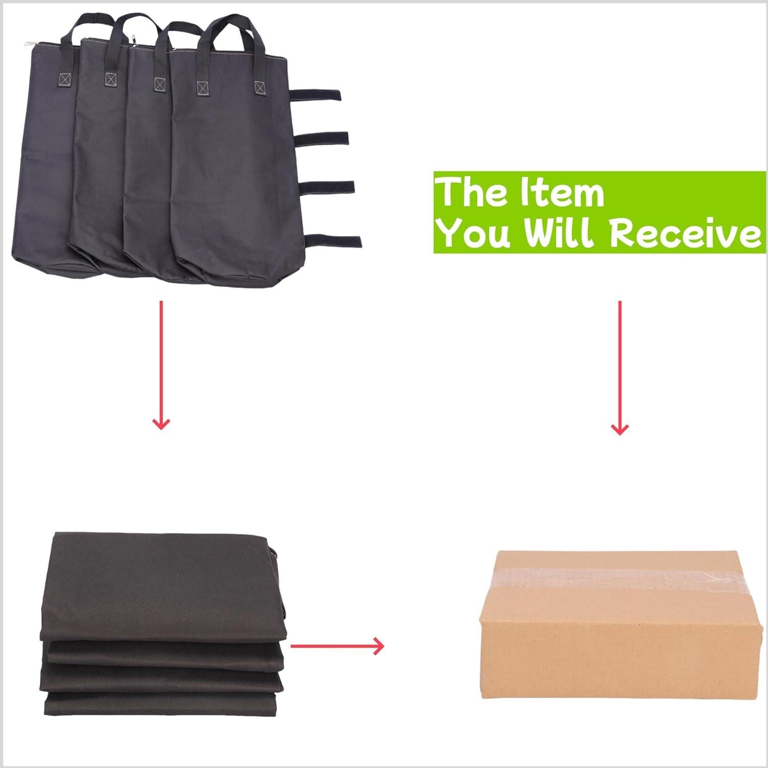 Bolsas de Arena con Cierre Nadrocene - Juego de 4, 30 kg