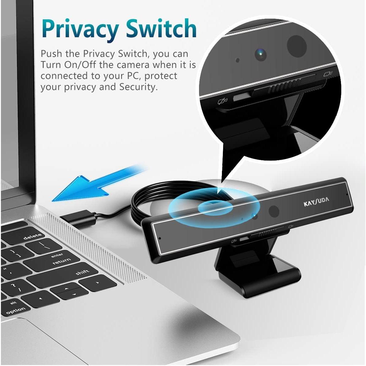 Cámara USB IR KAYSUDA CA20 1080P con Doble Micrófono