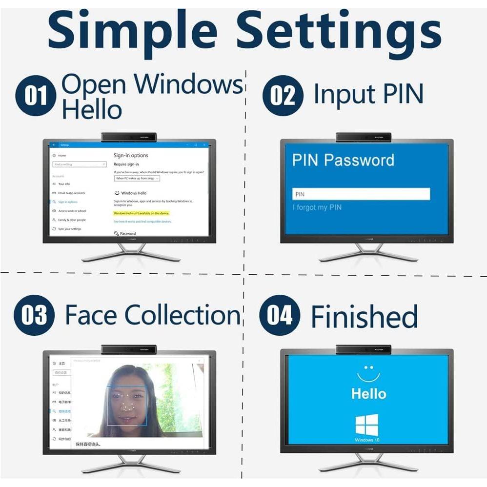 Cámara USB IR KAYSUDA CA20 1080P con Doble Micrófono