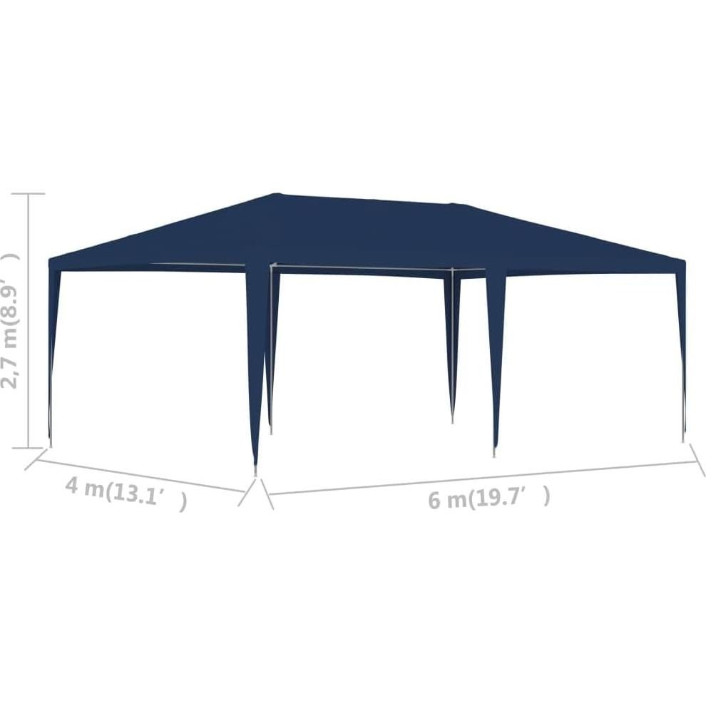 Carpa Plegable MNISDFL 6x4m Azul Resistente al Agua y UV