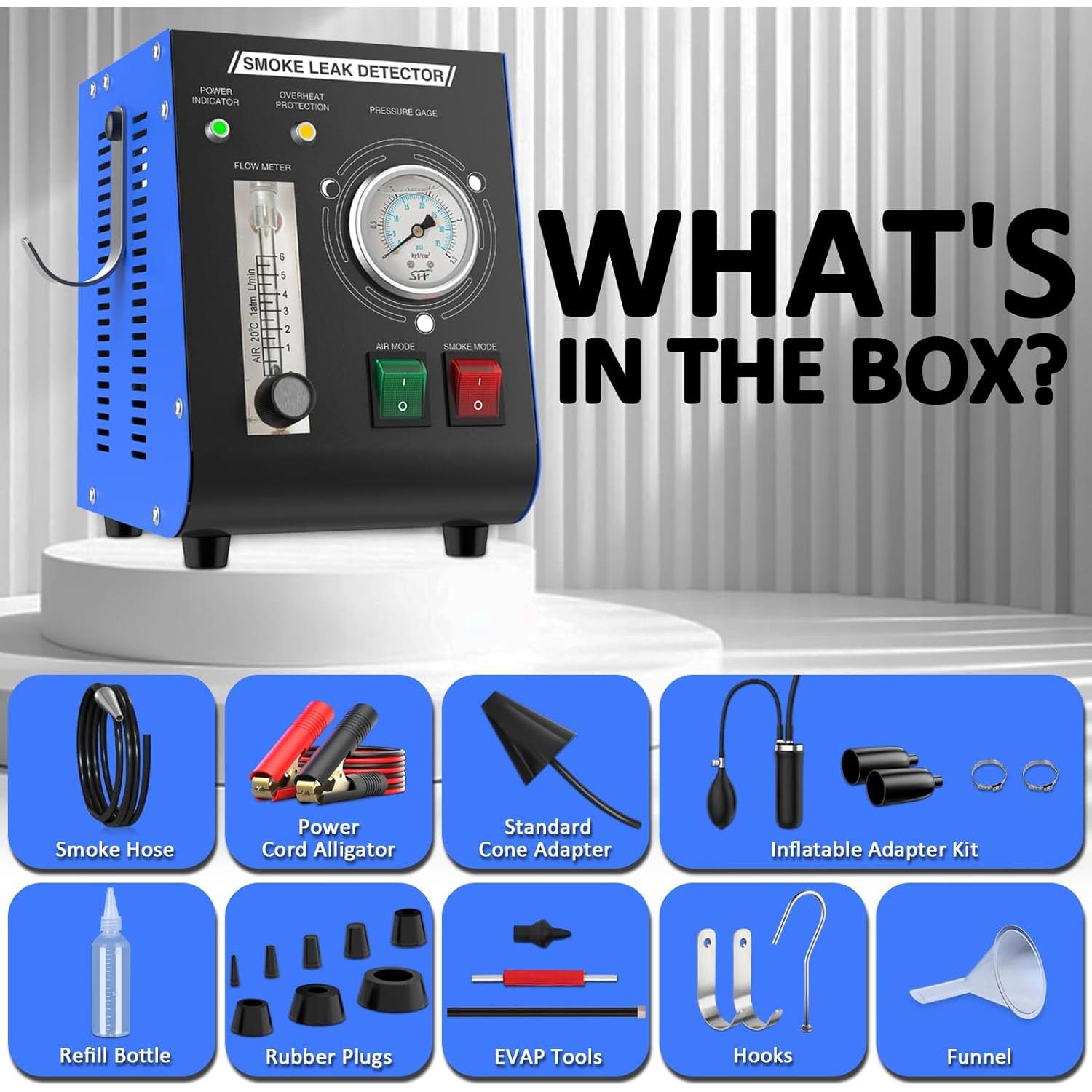 Detector de Fugas de Humo Wodli con Bomba de Aire 12V