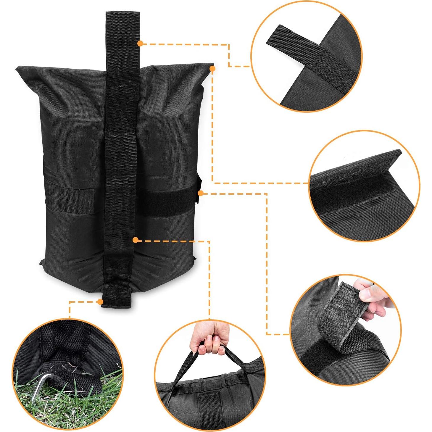 Bolsas de peso para toldo 600D Premium 4Pcs 11.34 kg cada una