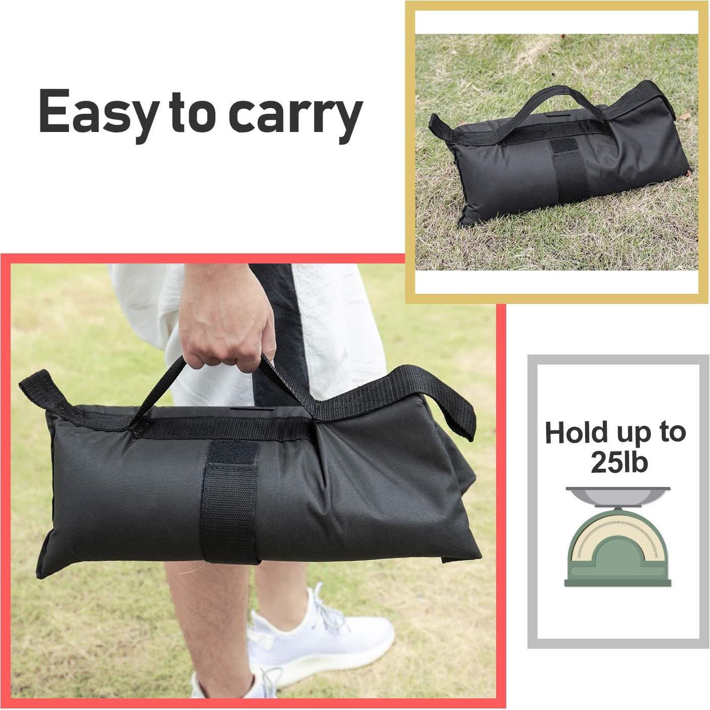 Bolsas de peso para toldo 600D Premium 4Pcs 11.34 kg cada una