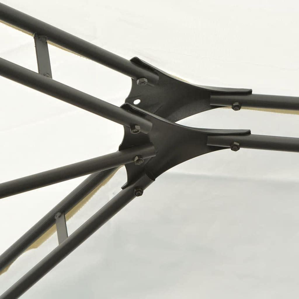 Garden Marquee with Curtains 157.5"x118.1" White ，Canopy Tent Outdoor Party Wedding Tent, Waterproof Camping Gazebo Storage Shed Gazebo Caters Picnic BBQ Event Party Tent