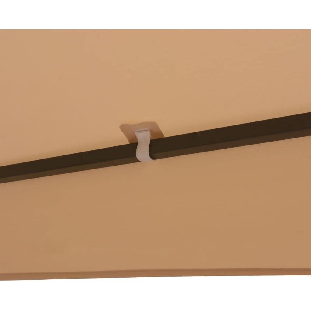 Garden Marquee Gazebo Pavilion Tent Beige 127.2"x104.3",WaterResistant Garden Canopy for Outdoor Events and BBQs