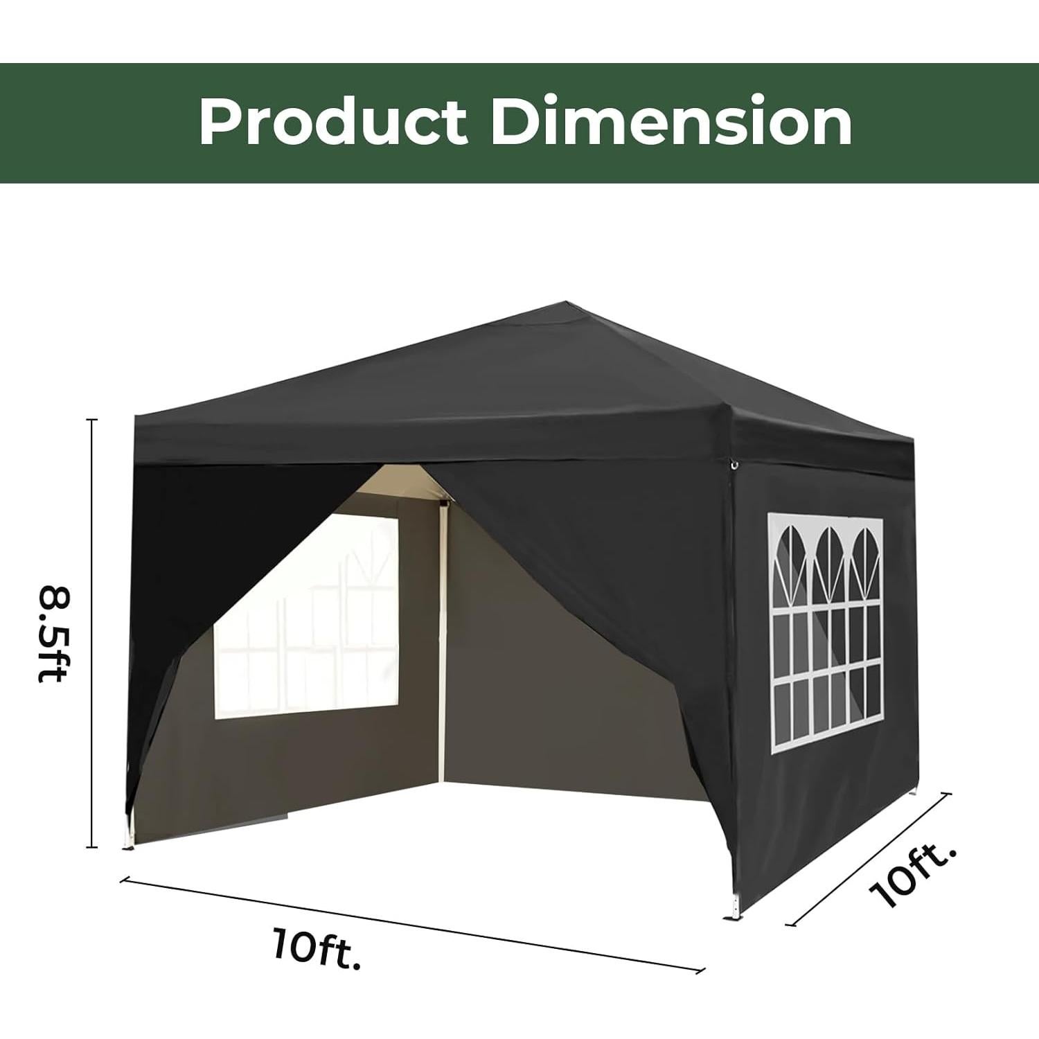 Carpa de Fiesta Plegable LCyindu 3.05m x 3.05m Impermeable