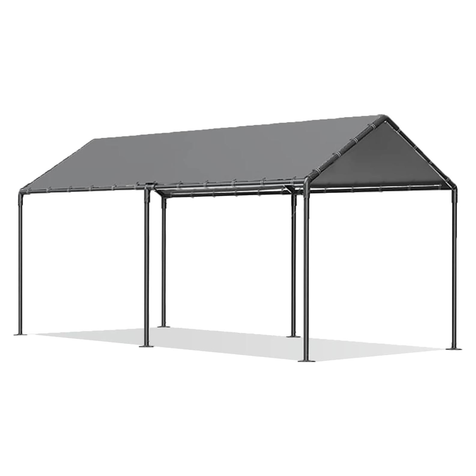 Carport Metálico Impermeable Gaildon 3.05x6.1m para Exterior