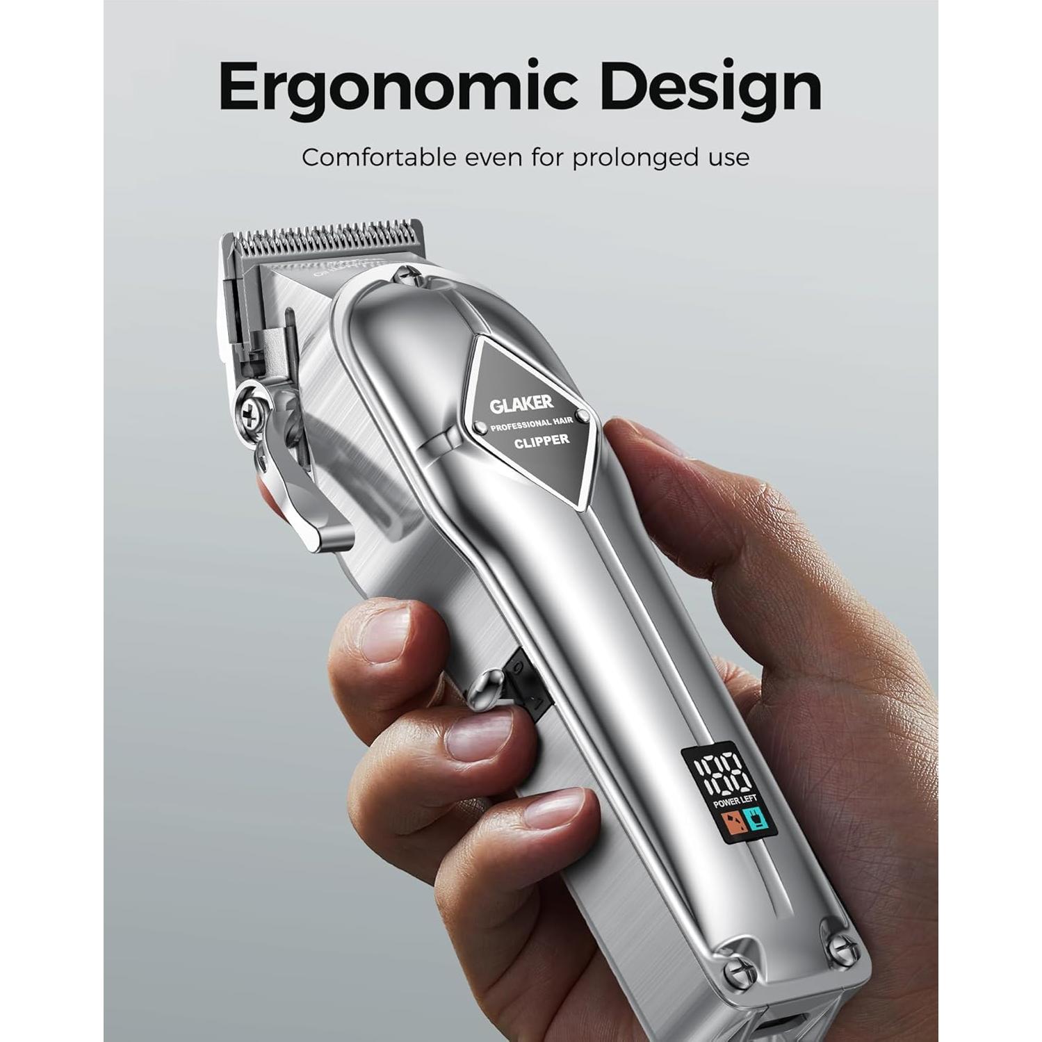 Cortadora de cabello GLAKER K11S+I3F inalámbrica 22 piezas