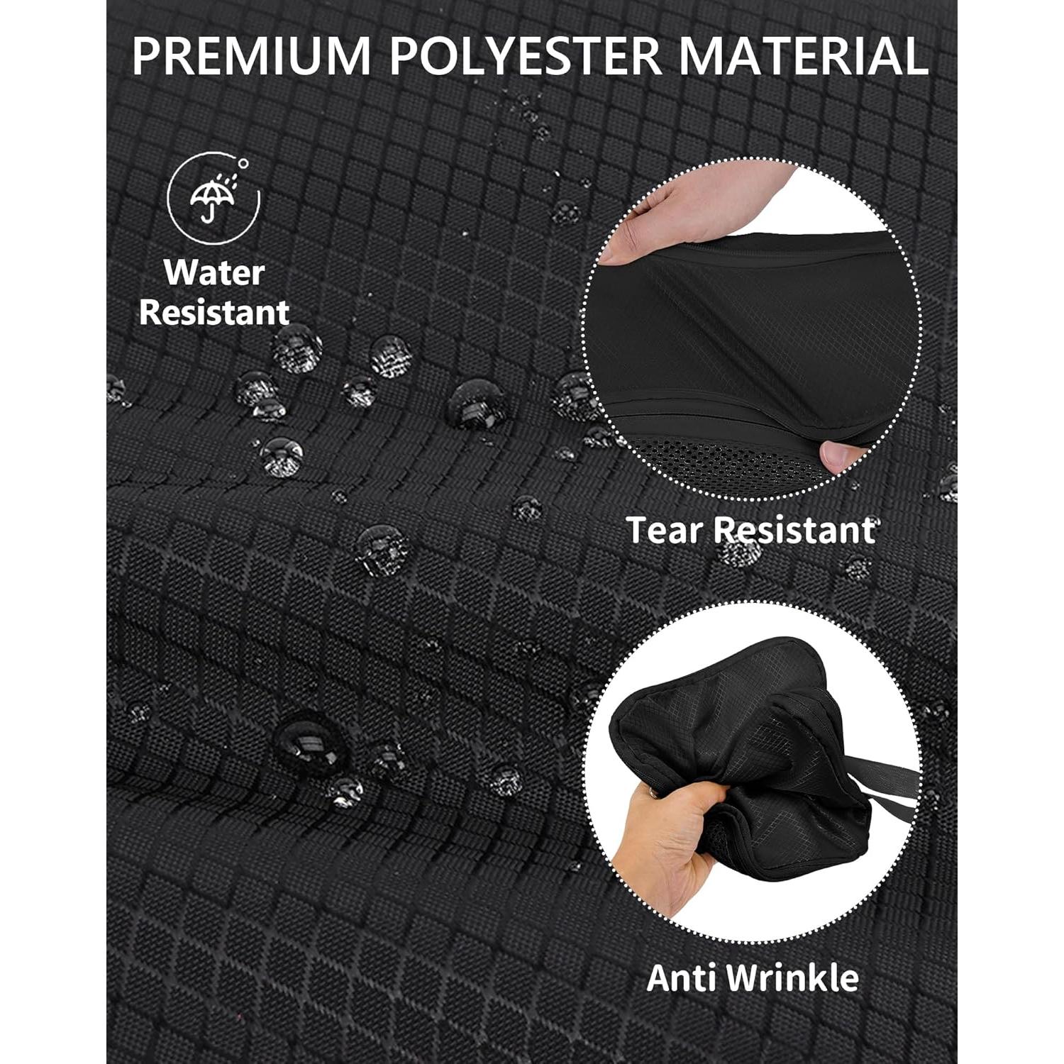 Cubos de Compresión TRMFUSA 12 Set para Empacar Viaje Negro