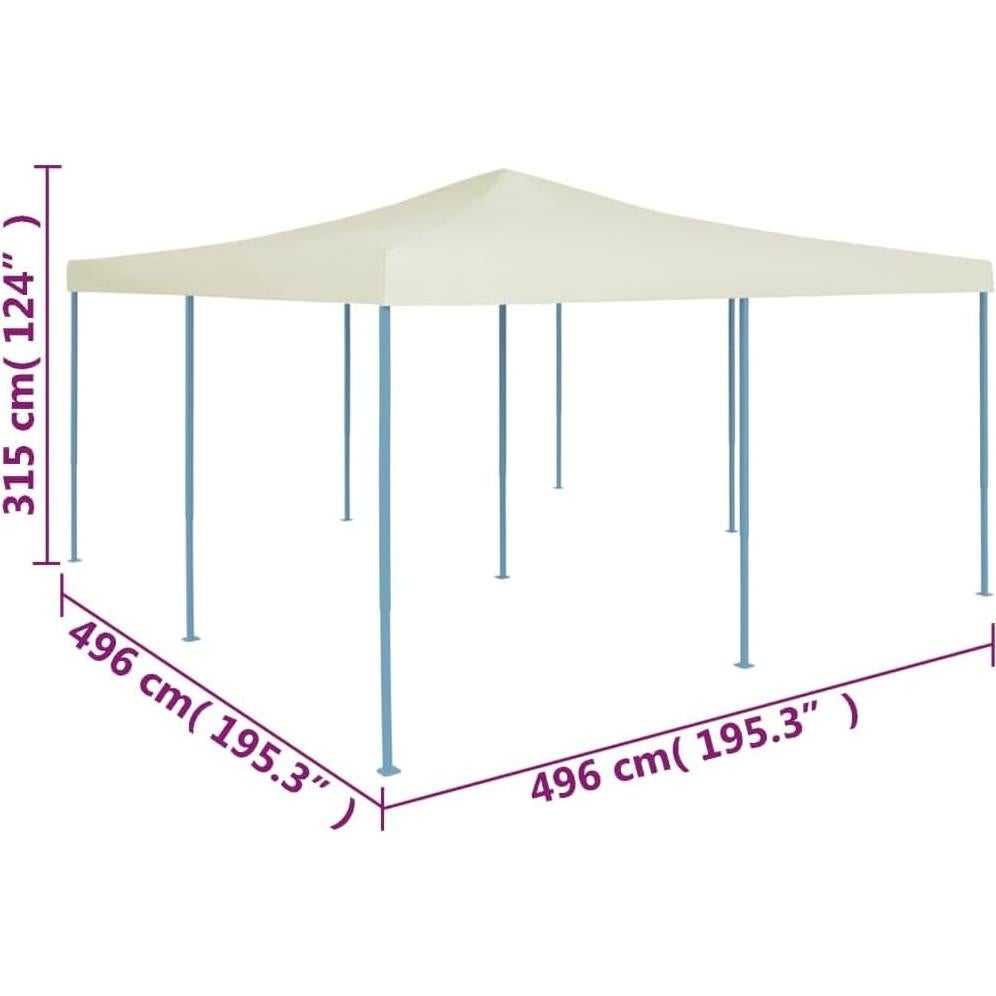gazebos on Clearance,Canopy with sidewalls,Canopy Tent,Folding Gazebo 16.4'x16.4' CreamSuitable for Outdoor, Event Parties