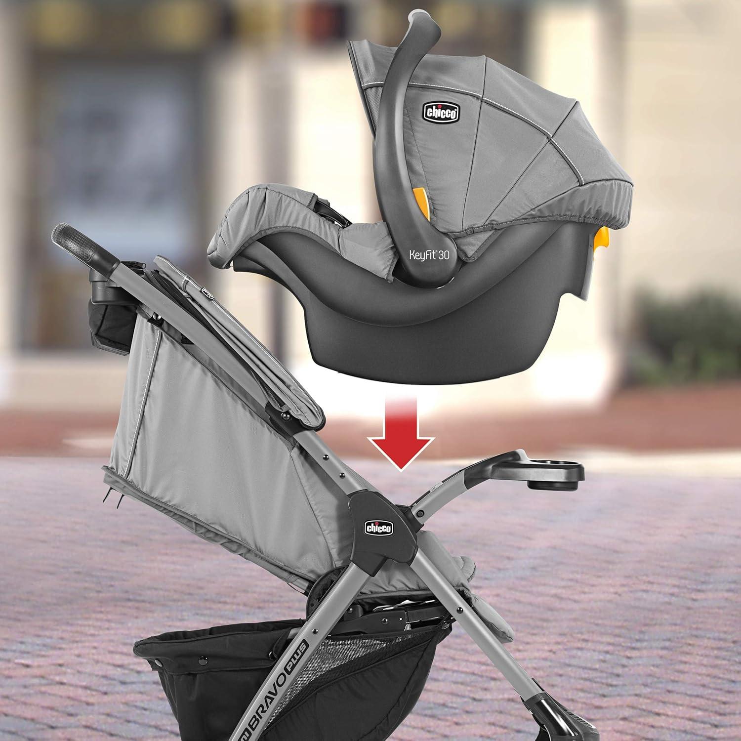 Carrito Chicco Mini Bravo Plus + Asiento KeyFit 30 - Gris