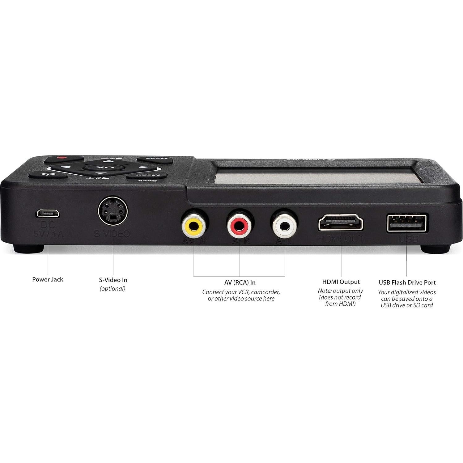 Convertidor de Video a Digital ClearClick 2.0 - Graba VHS y DVD