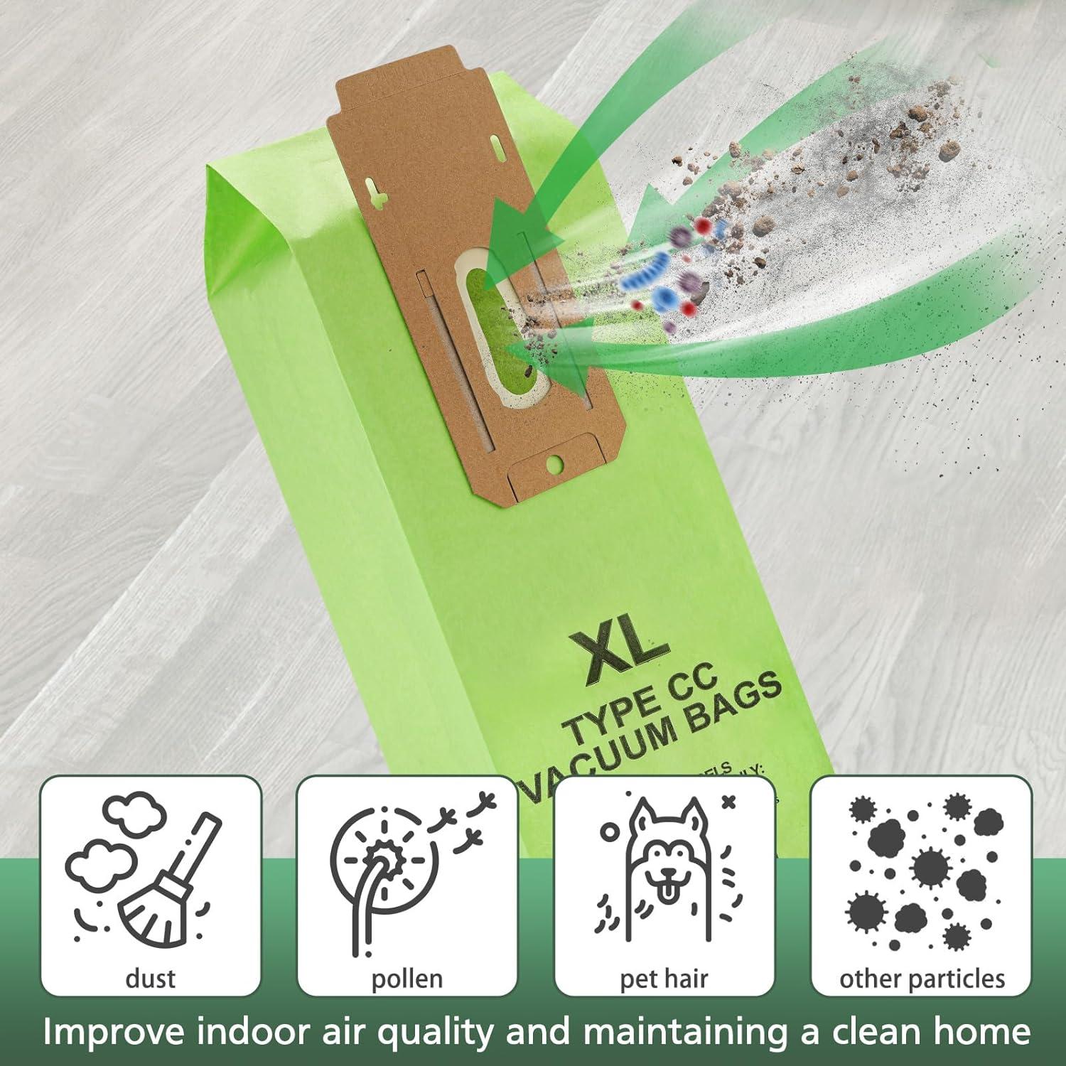 16 Bolsas de Vacío Isinlive para Aspiradoras Oreck XL