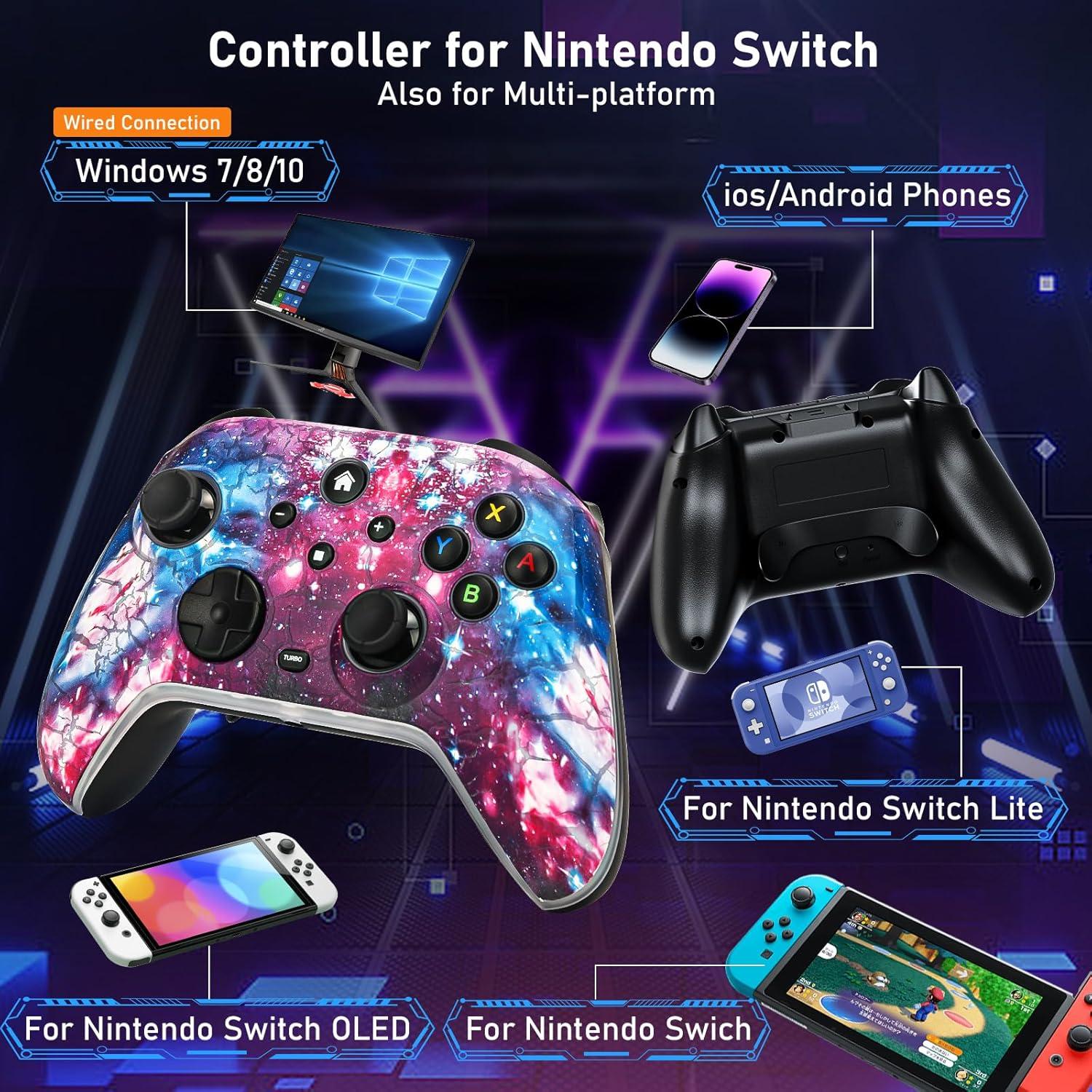 Controlador Pro Inalámbrico KINGLINE para Nintendo Switch