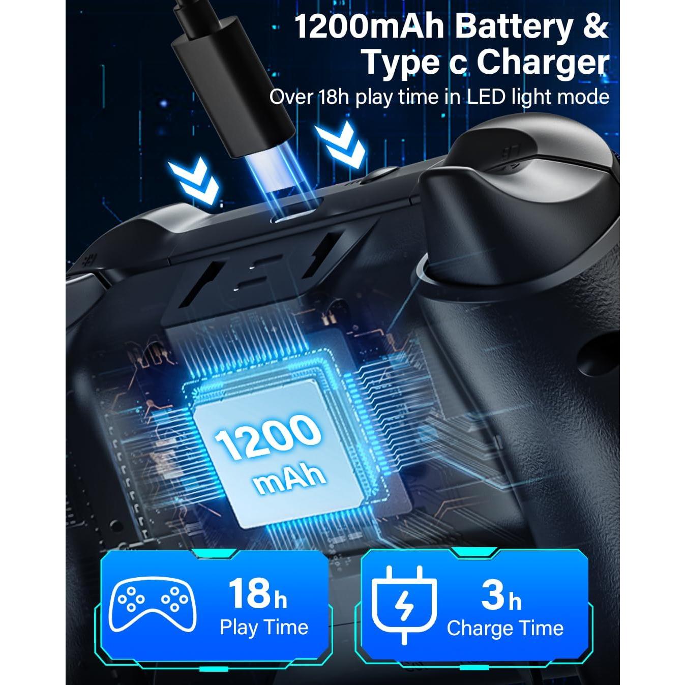 Controlador Pro Inalámbrico KINGLINE para Nintendo Switch