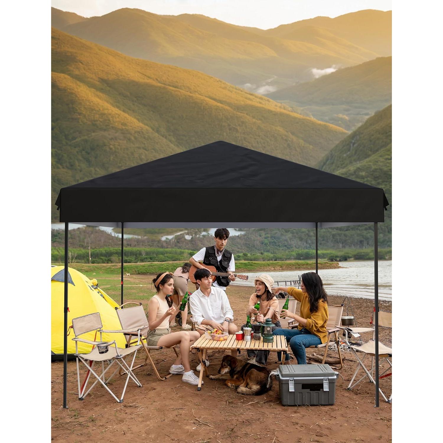 Carpa Pop-Up Garvee 3.05x3.05m Impermeable con 4 Paredes