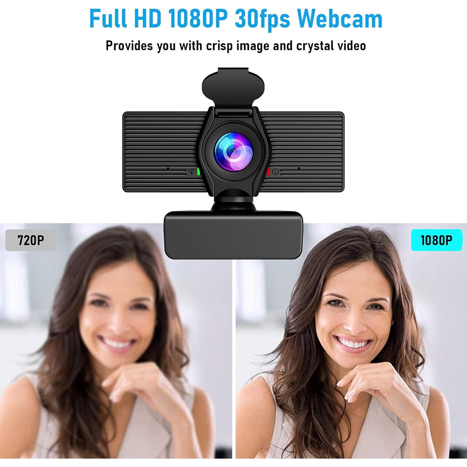 Cámara Web HD 1080P LITEPRO C60 con Micrófono y Tapa