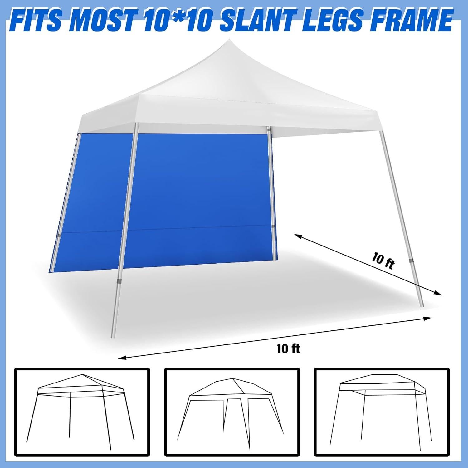 Pared Lateral Impermeable SmoothNovelty 3 Pcs 3.05x3.05m Azul