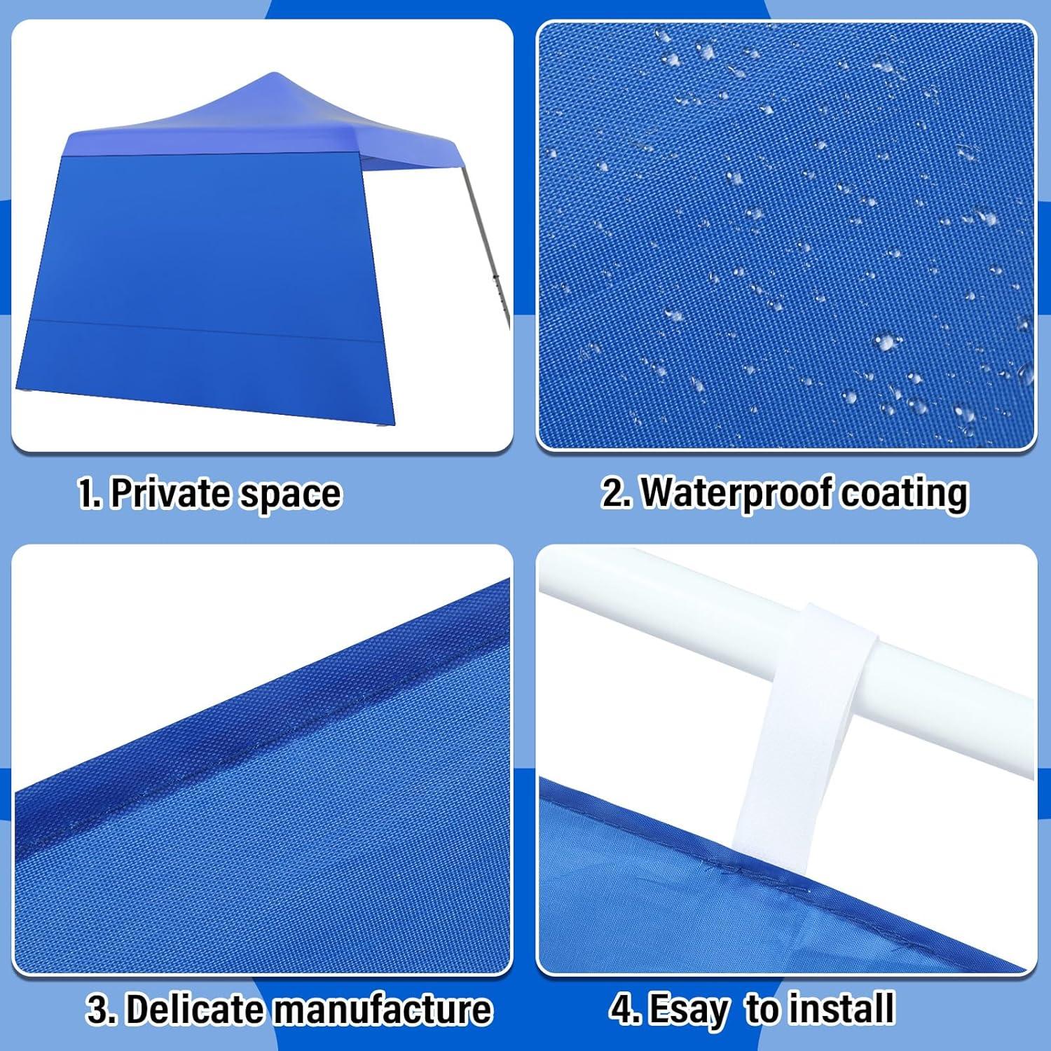 Pared Lateral Impermeable SmoothNovelty 3 Pcs 3.05x3.05m Azul
