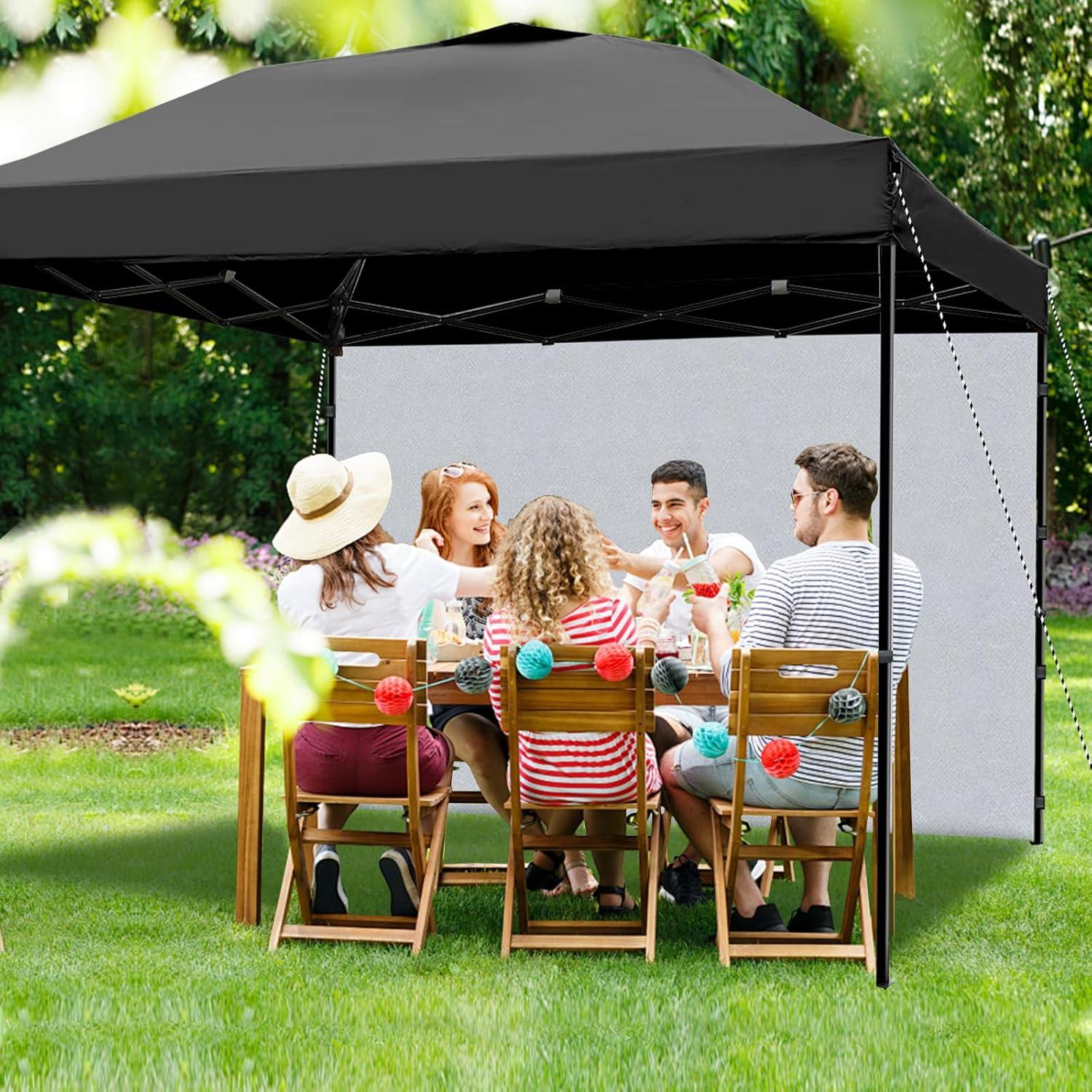Pared Lateral Carpa Joramoy 10x10 Negra Impermeable UV